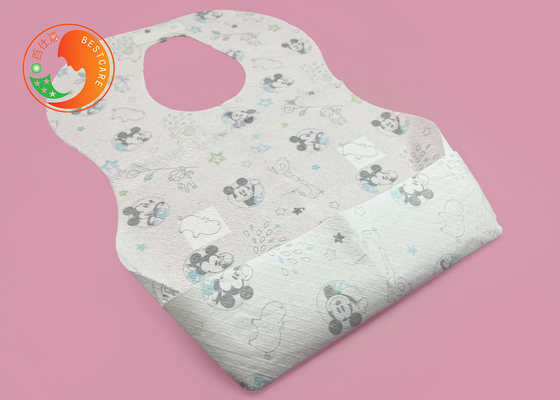 Comfortable Disposable Baby Bibs Hygienic Fluoresce Free Baby Bibs