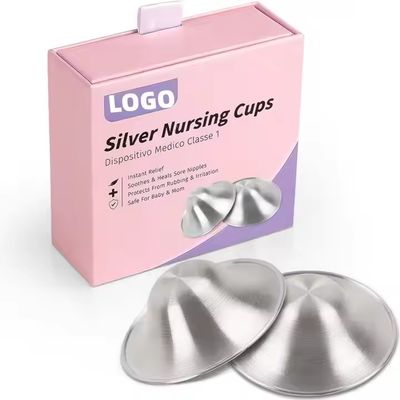 Original 925 Silver Nursing Cups Newborn Nipple Protector Reuse Reusable Breastfeeding Nipple Shields Silver For Nursing